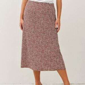 Plus Size Floral Fall Skirt
